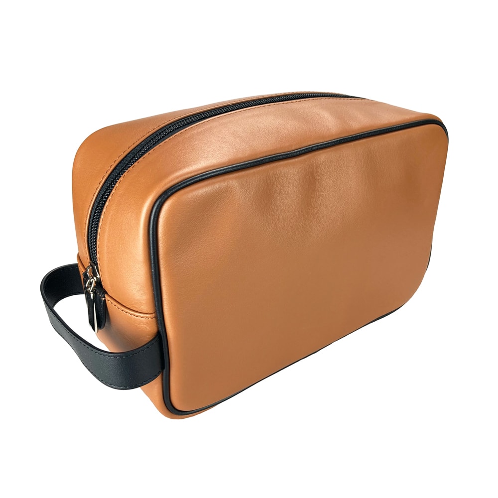 geo-f-trumper-large-wetpack-superior-leder-sand-carbon-kulturbeutel image 1