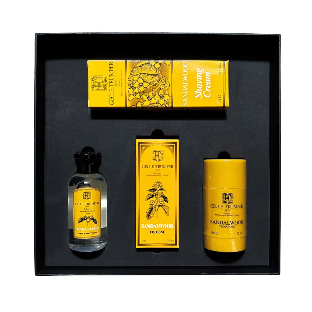 geo-trumper-sandalwood-geschenkset-cologne-rasiercreme-duschgel-deo image 2
