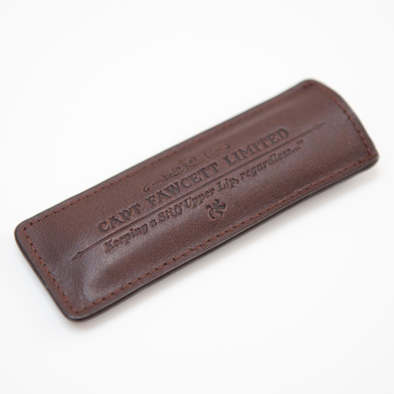 captain-fawcett-bartkamm-cf-82t-mit-lederetui-folding-pocket-beard-comb image 2