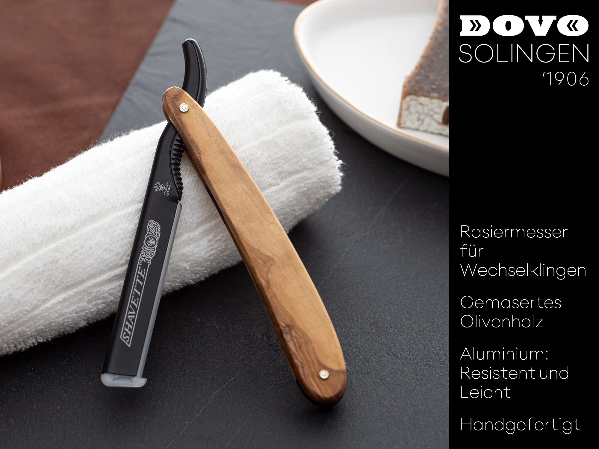dovo-shavette-rasiermesser-olivenholz-wechselklingen-barber-messer image 3