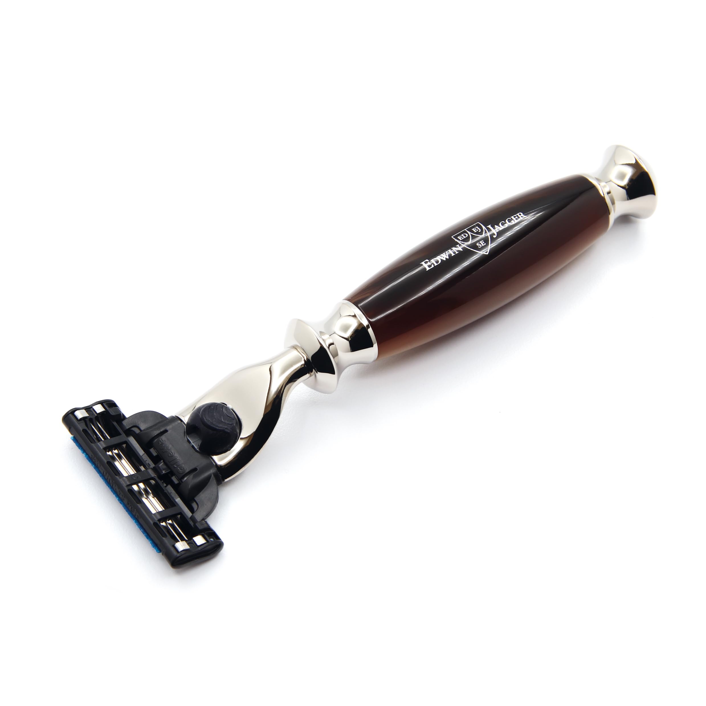 edwin-jagger-r352amz-mach3-rasierer-hornimitat-vernickelt image 2