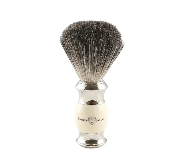 edwin-jagger-pure-badger-dachshaar-rasierpinsel-elfenbeinimitat-21-mm image 1
