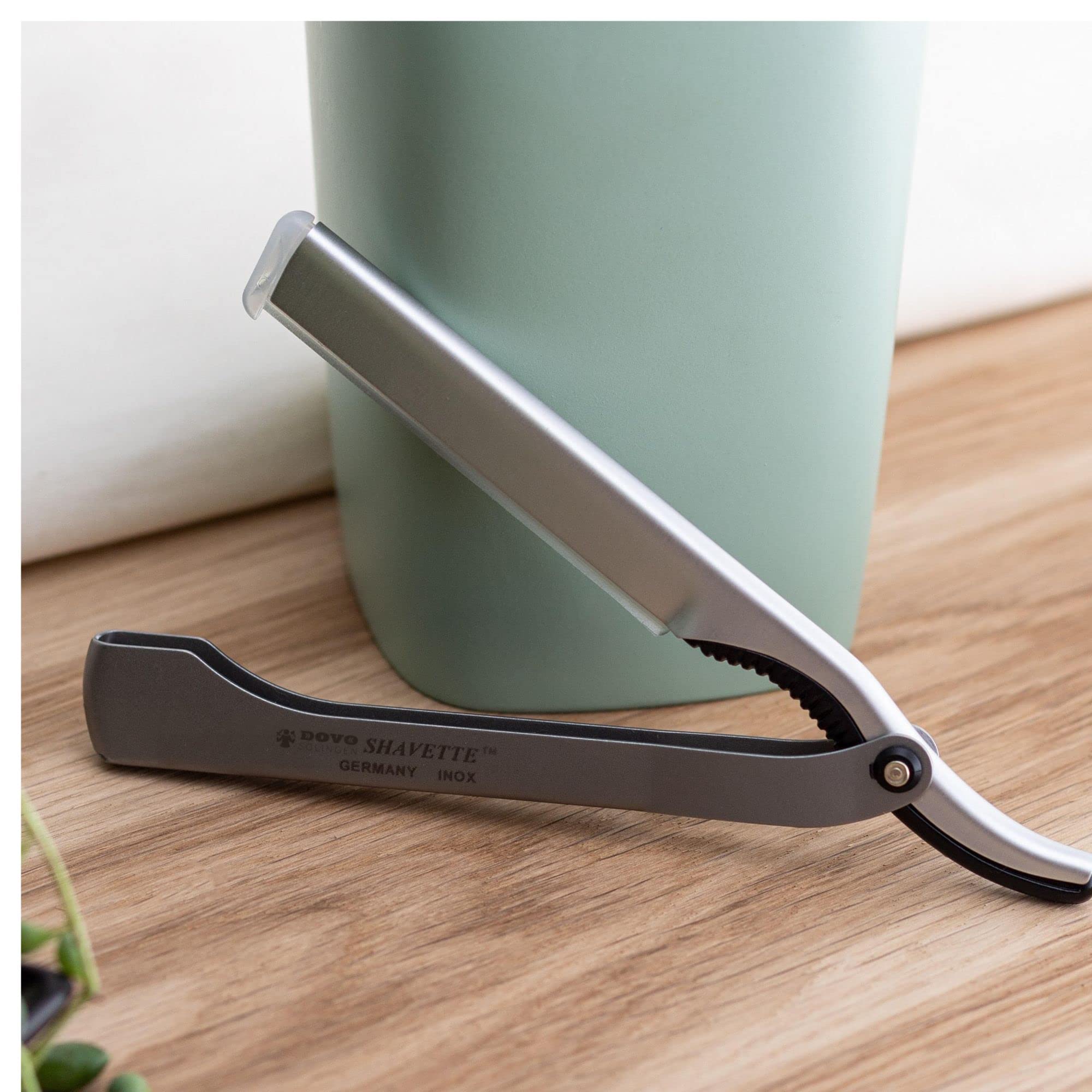 dovo-silber-shavette-rasiermesser-satin-finish-aluminium-klingentr-ger image 5