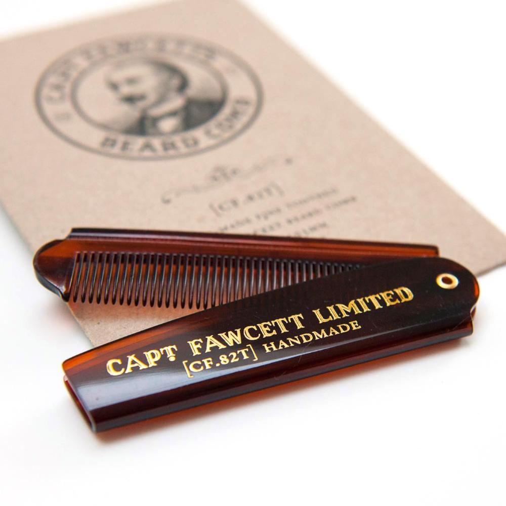 captain-fawcett-folding-pocket-beard-comb-cf-82t-klappkamm image 1