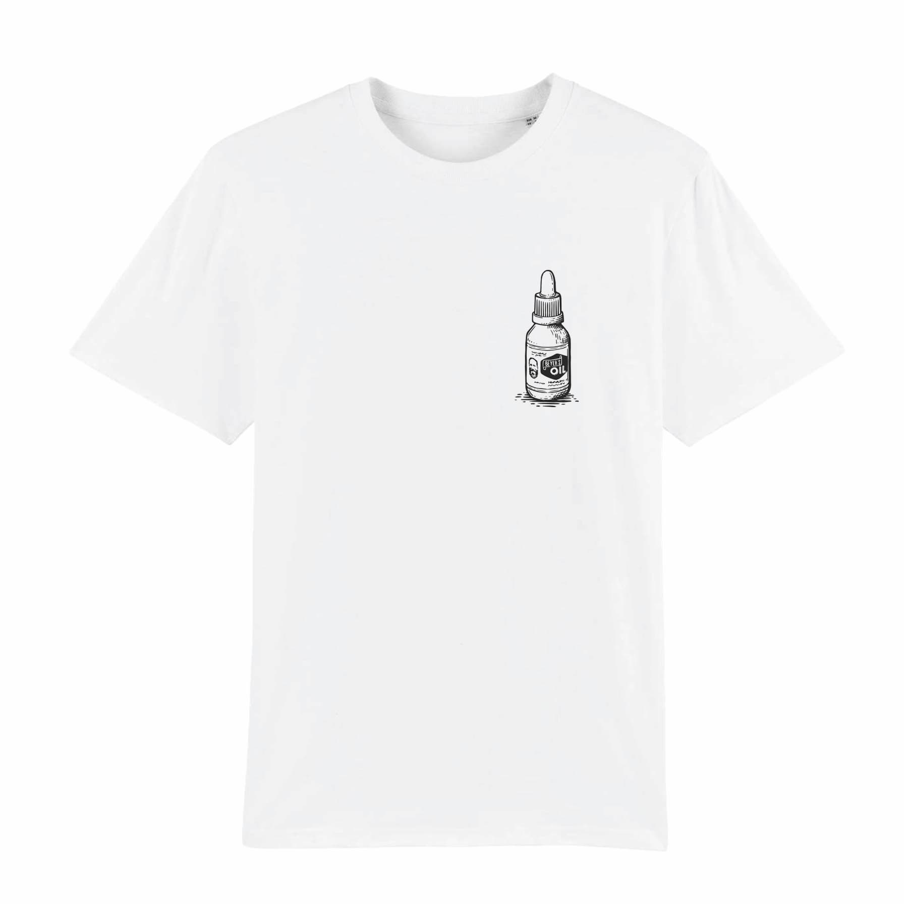 beyer-s-oil-t-shirt-bottle-white-100-bio-baumwolle image 1