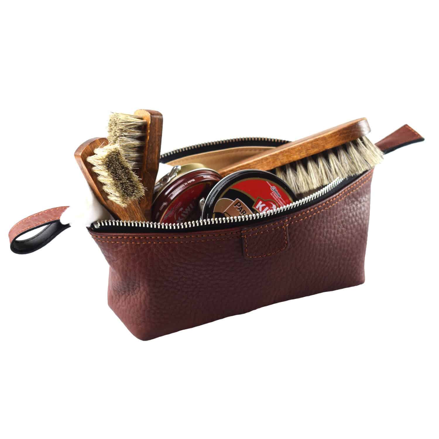 geo-trumper-shoe-shine-kit-5-teiliges-schuhpflege-set-im-lederetui image 1