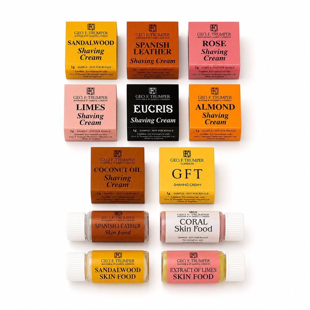 geo-f-trumper-rasur-sample-pack-8-cremes-4-skin-foods image 1