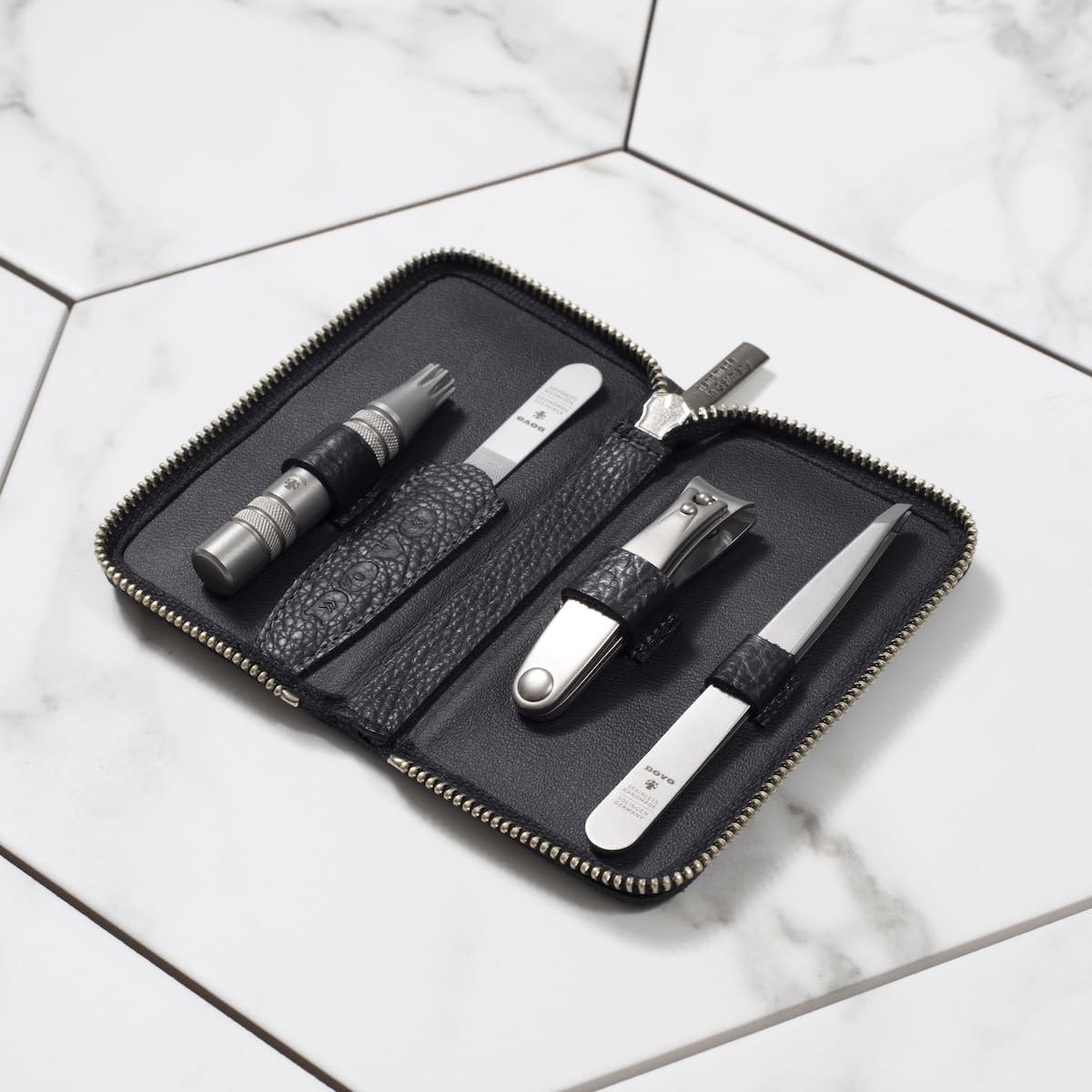 dovo-set-4-luxus-pflegeset-mit-nagelschere-nasenhaarschneider-pinzette-und-nagel image 7