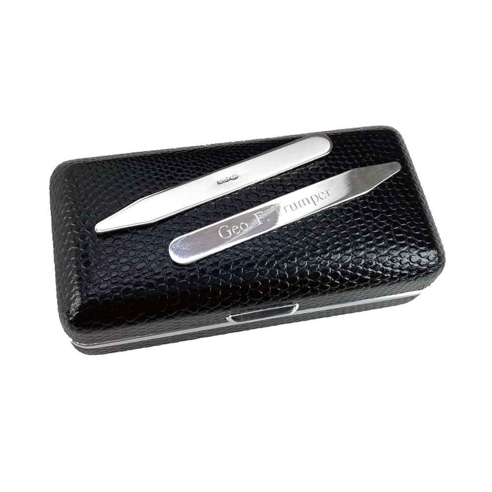 geo-trumper-sterling-silber-kragenst-bchen-mit-etui image 1