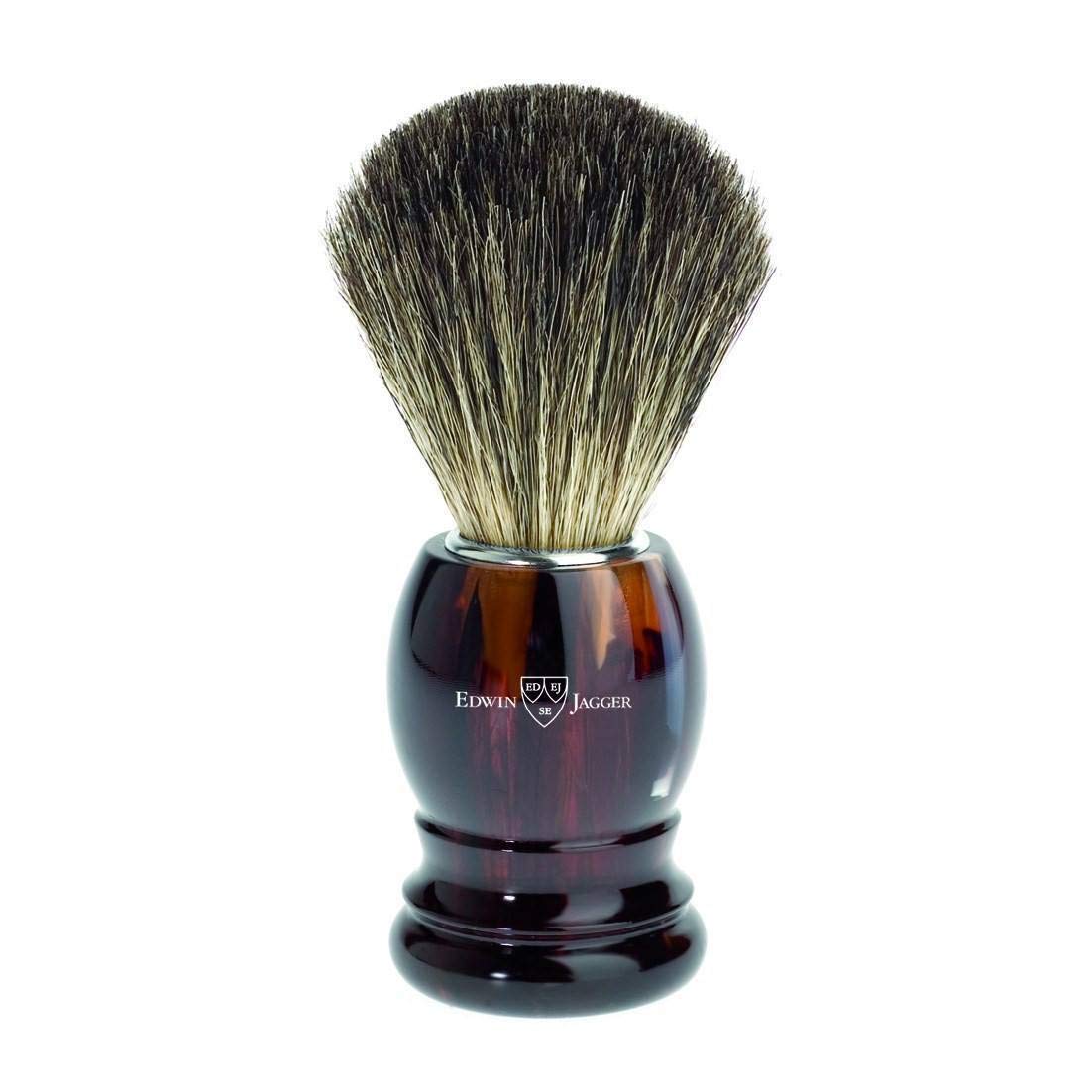 edwin-jagger-rasierpinsel-best-black-badger-schildplatt image 1