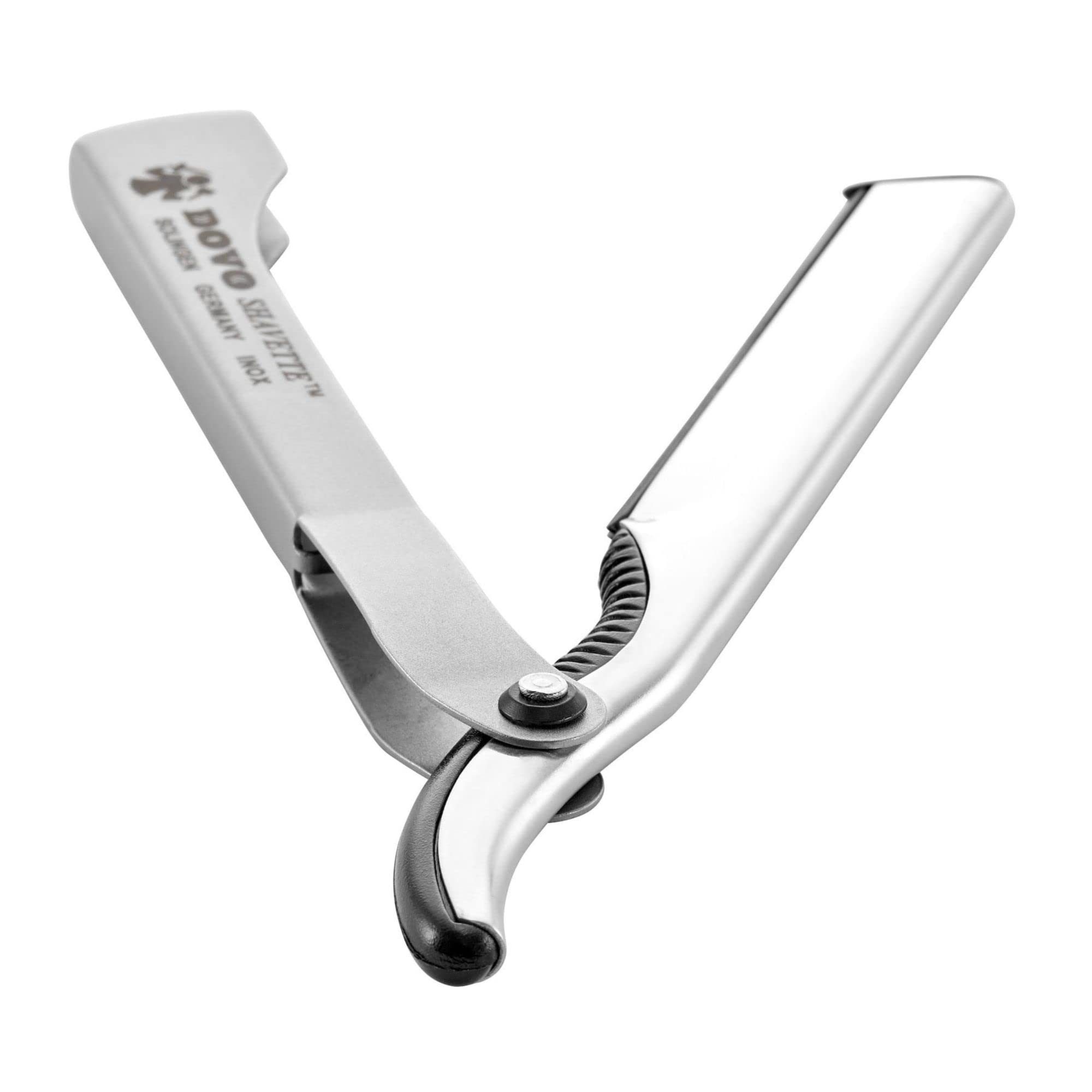 dovo-silber-shavette-rasiermesser-satin-finish-aluminium-klingentr-ger image 2