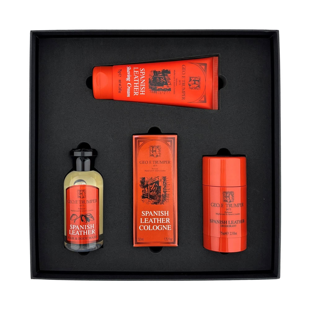 geo-trumper-spanish-leather-range-geschenkset-cologne-rasur-pflege image 2