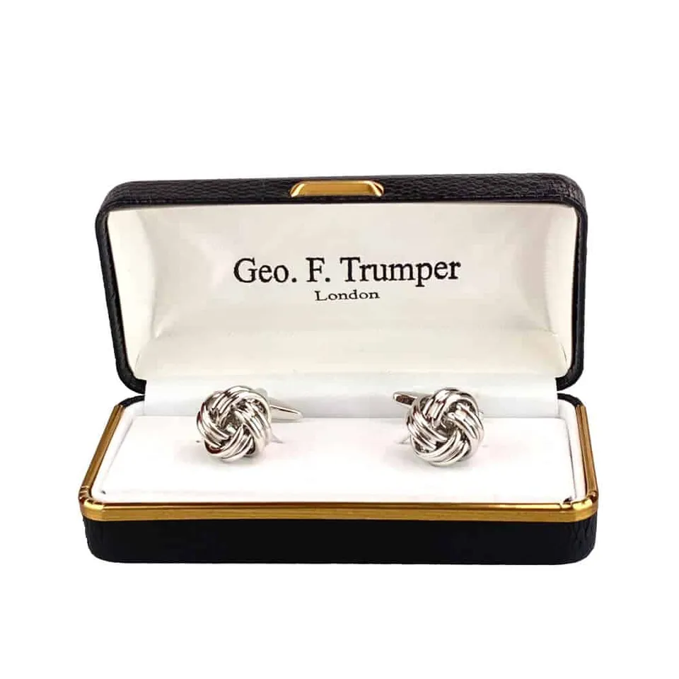 geo-trumper-silver-knot-manschettenkn-pfe-silber-klassik image 1