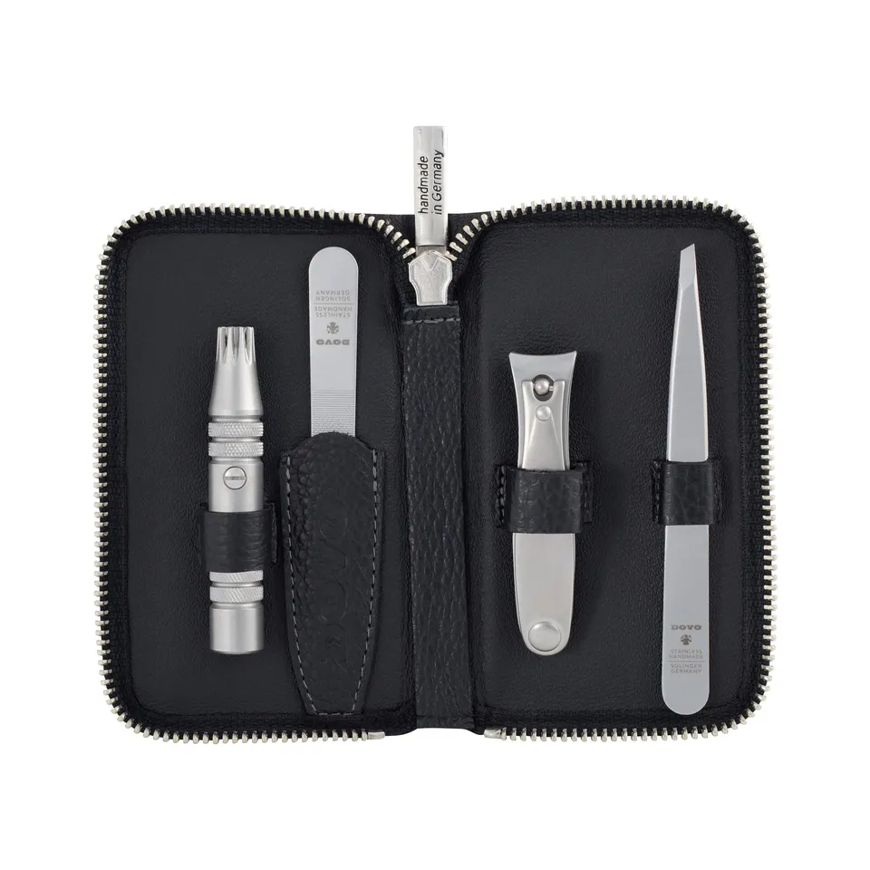dovo-set-4-luxus-pflegeset-mit-nagelschere-nasenhaarschneider-pinzette-und-nagel image 1