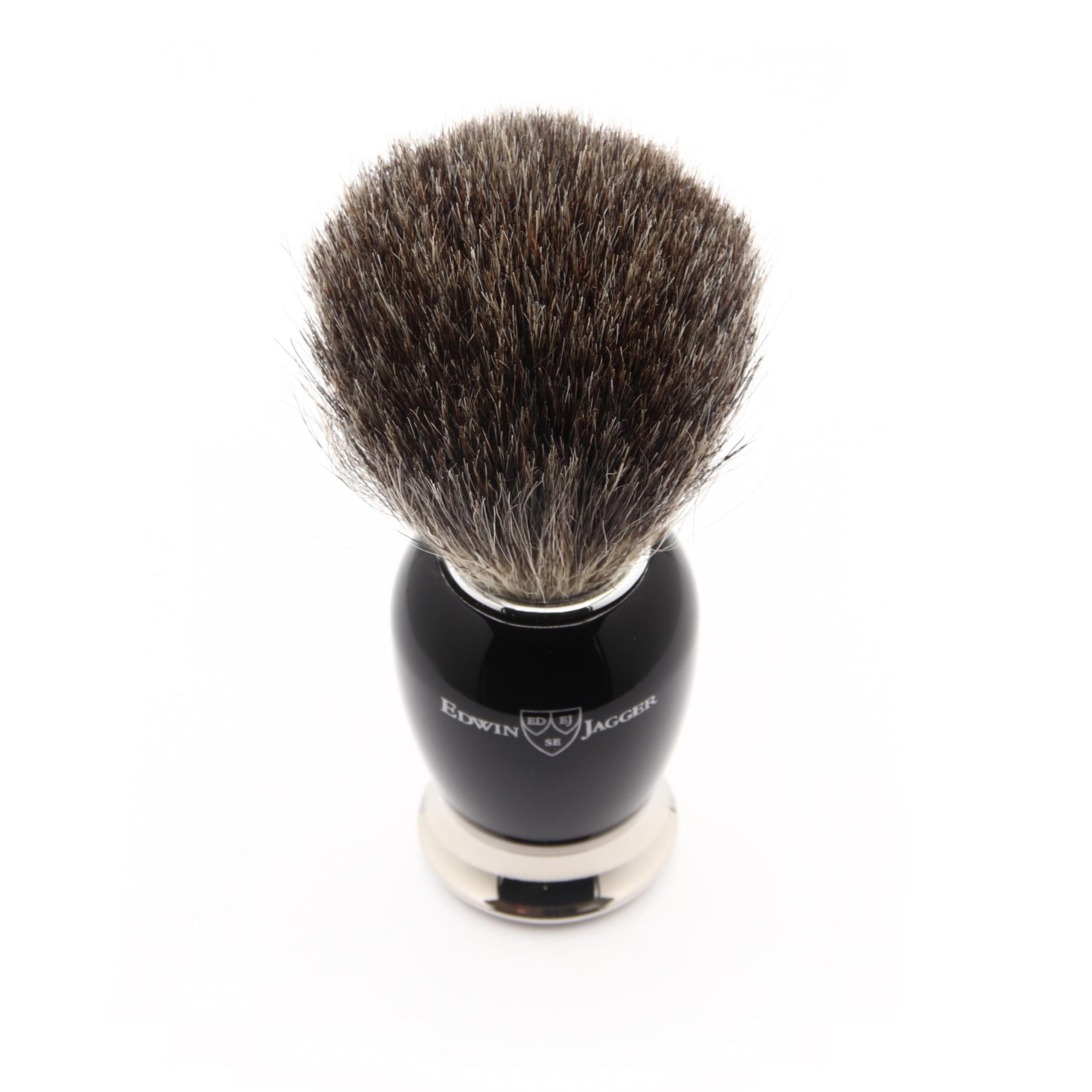 edwin-jagger-pure-badger-rasierpinsel-ebenholzimitat-mit-st-nder-schwarz image 2