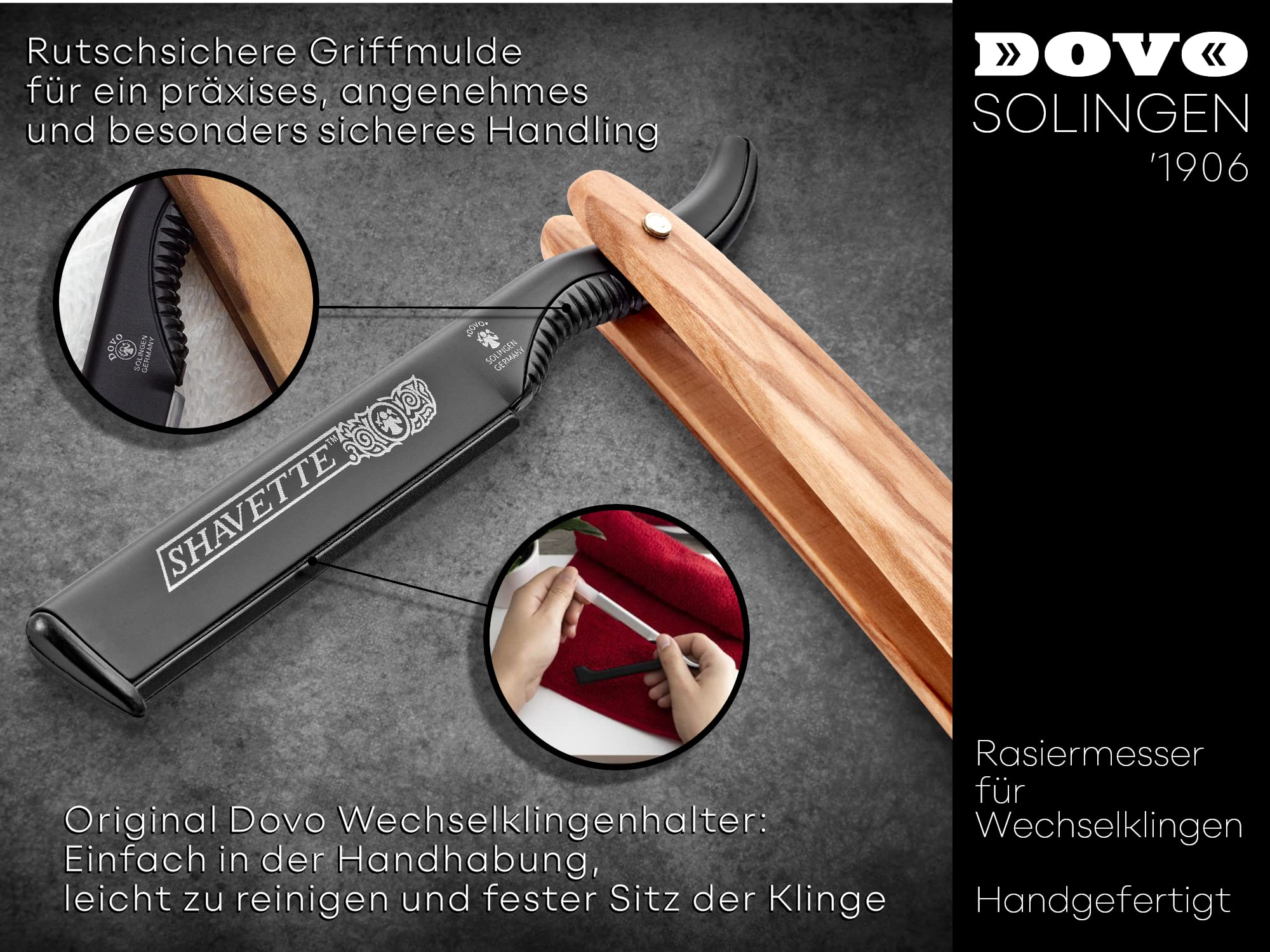 dovo-shavette-rasiermesser-olivenholz-wechselklingen-barber-messer image 5