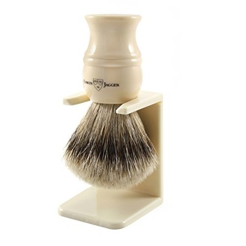 edwin-jagger-super-badger-dachshaar-rasierpinsel-gro-elfenbein-mit-st-nder image 1