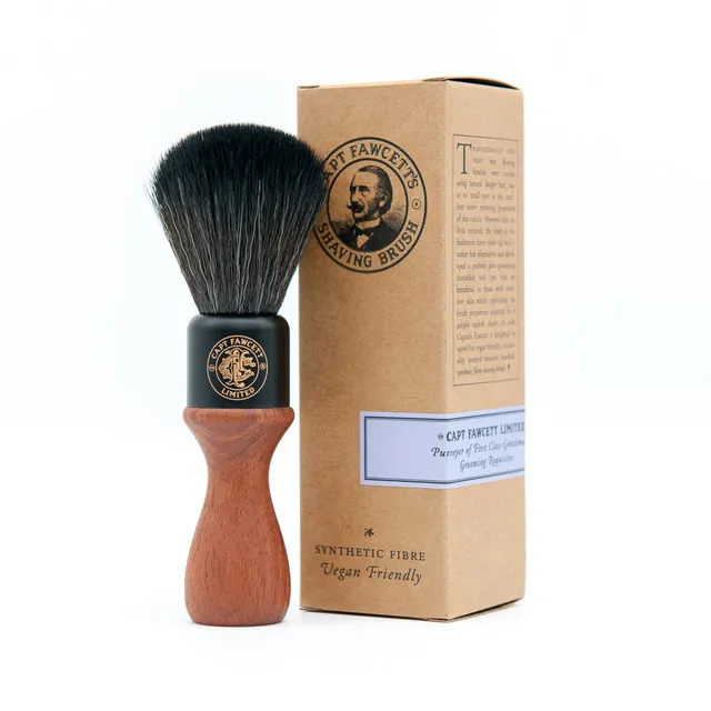 captain-fawcett-synthetic-fibre-shaving-brush-rasierpinsel-vegan image 1
