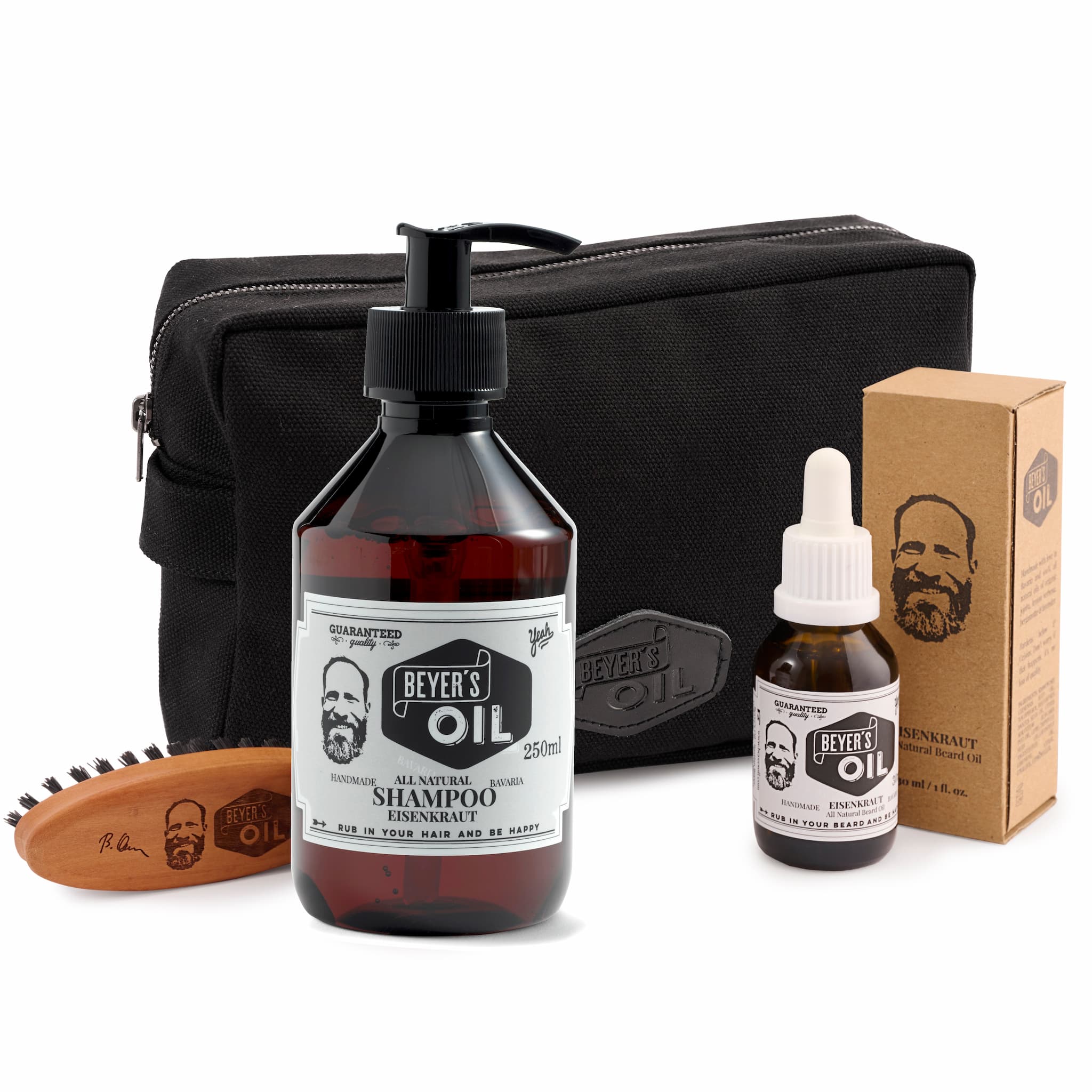 beyer-s-oil-bartpflege-travel-set-eisenkraut-mit-wash-bag image 1