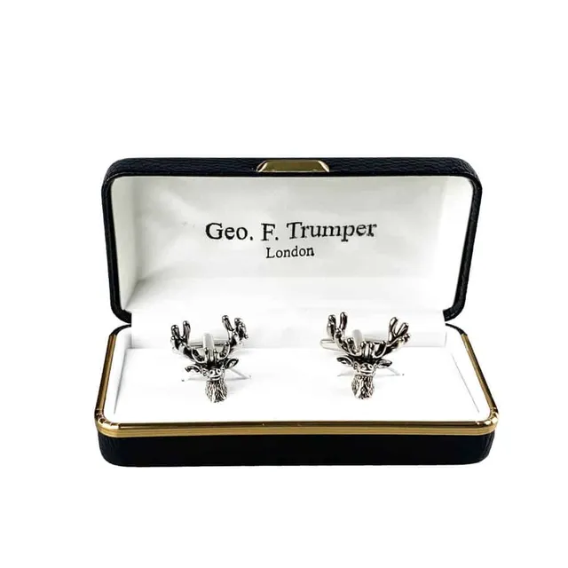 geo-trumper-stag-head-manschettenkn-pfe-silber-im-geschenketui image 1