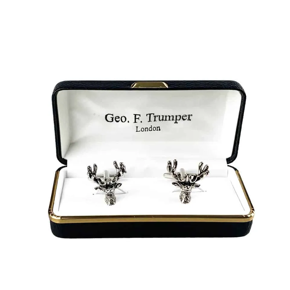geo-trumper-stag-head-manschettenkn-pfe-silber-im-geschenketui image 1