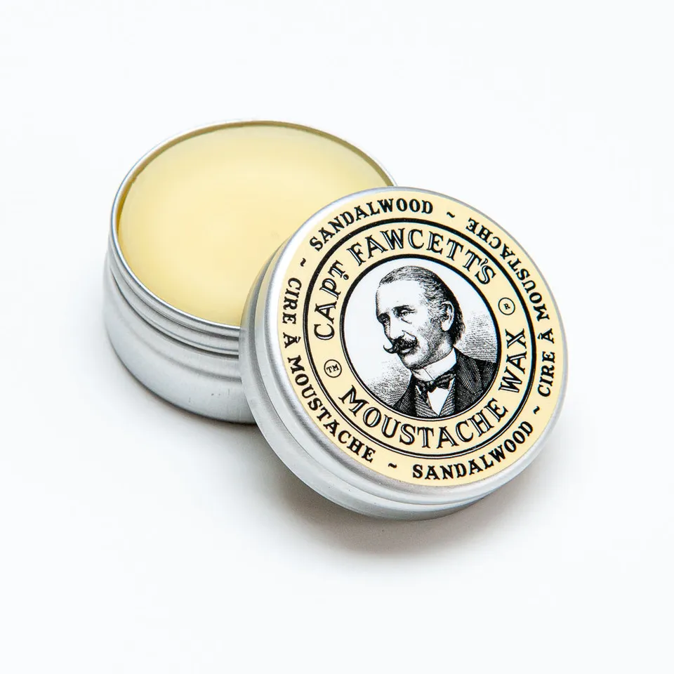 captain-fawcett-sandalwood-moustache-wax-schnurrbartwachs image 1