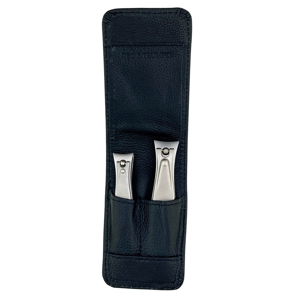 geo-trumper-heritage-black-manik-re-set-2-teilig-lederetui-mit-edelstahl image 1