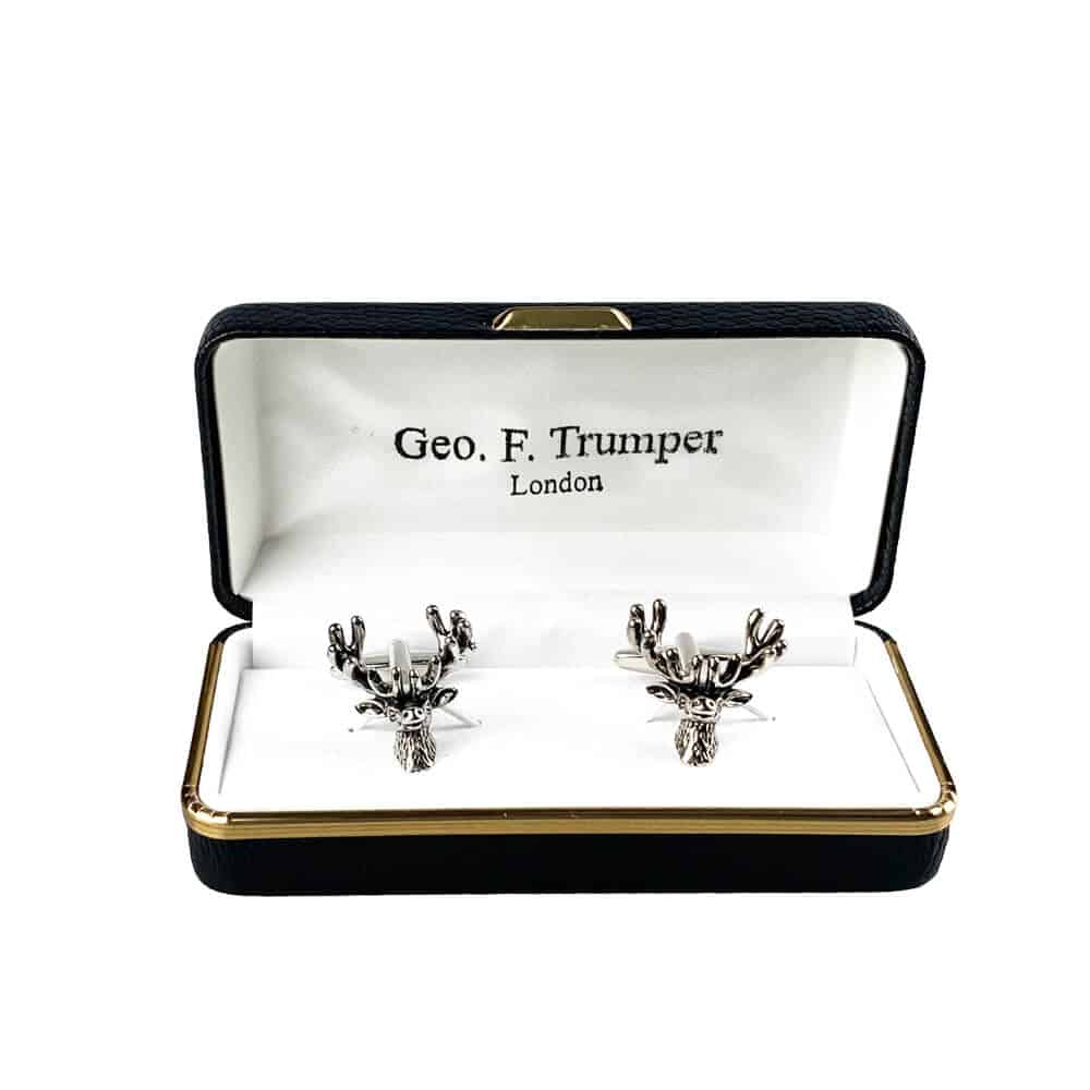 geo-trumper-stag-head-manschettenkn-pfe-silber-im-geschenketui image 1