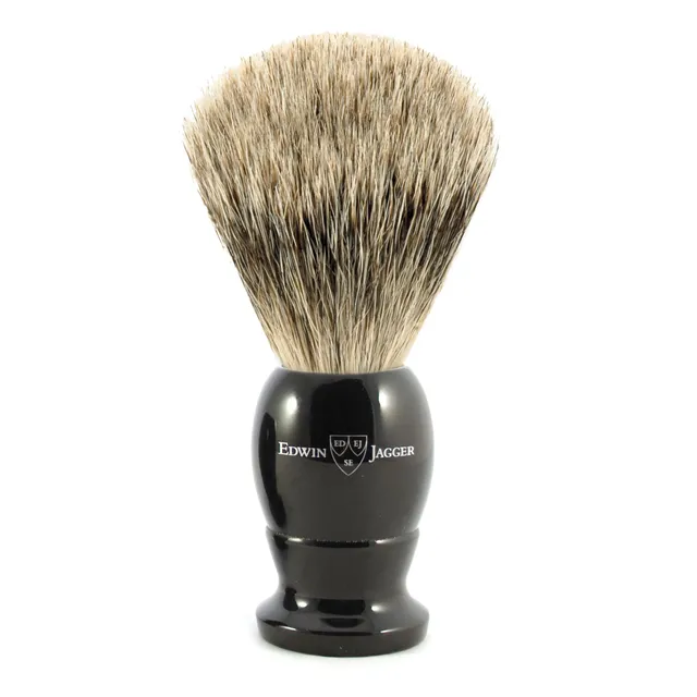 edwin-jagger-1ej876-rasierpinsel-bestes-dachshaar-imitat-ebenholz image 1