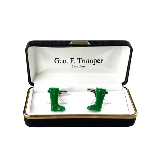 geo-trumper-green-wellington-boot-manschettenkn-pfe-mit-box image 1