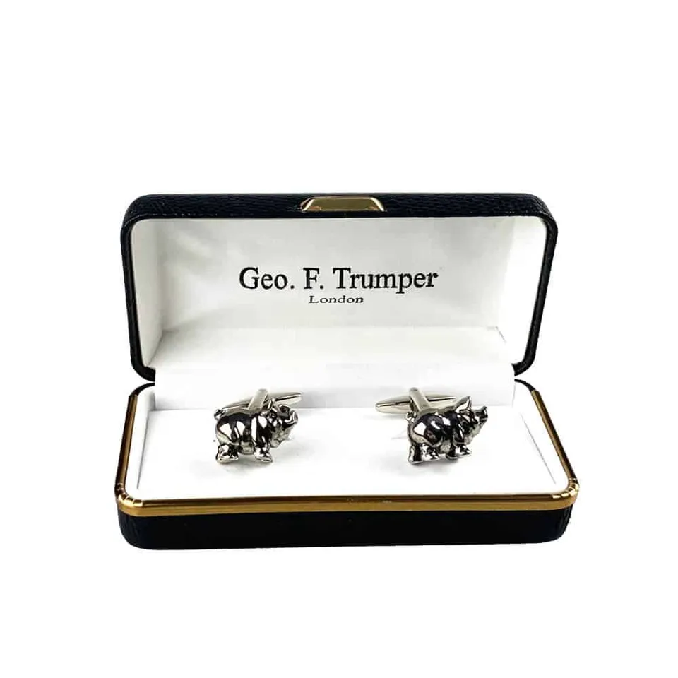 geo-trumper-silver-pig-manschettenkn-pfe-silber image 1