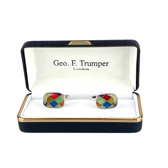 geo-trumper-rectangle-harlequin-cufflinks-manschettenkn-pfe image 1