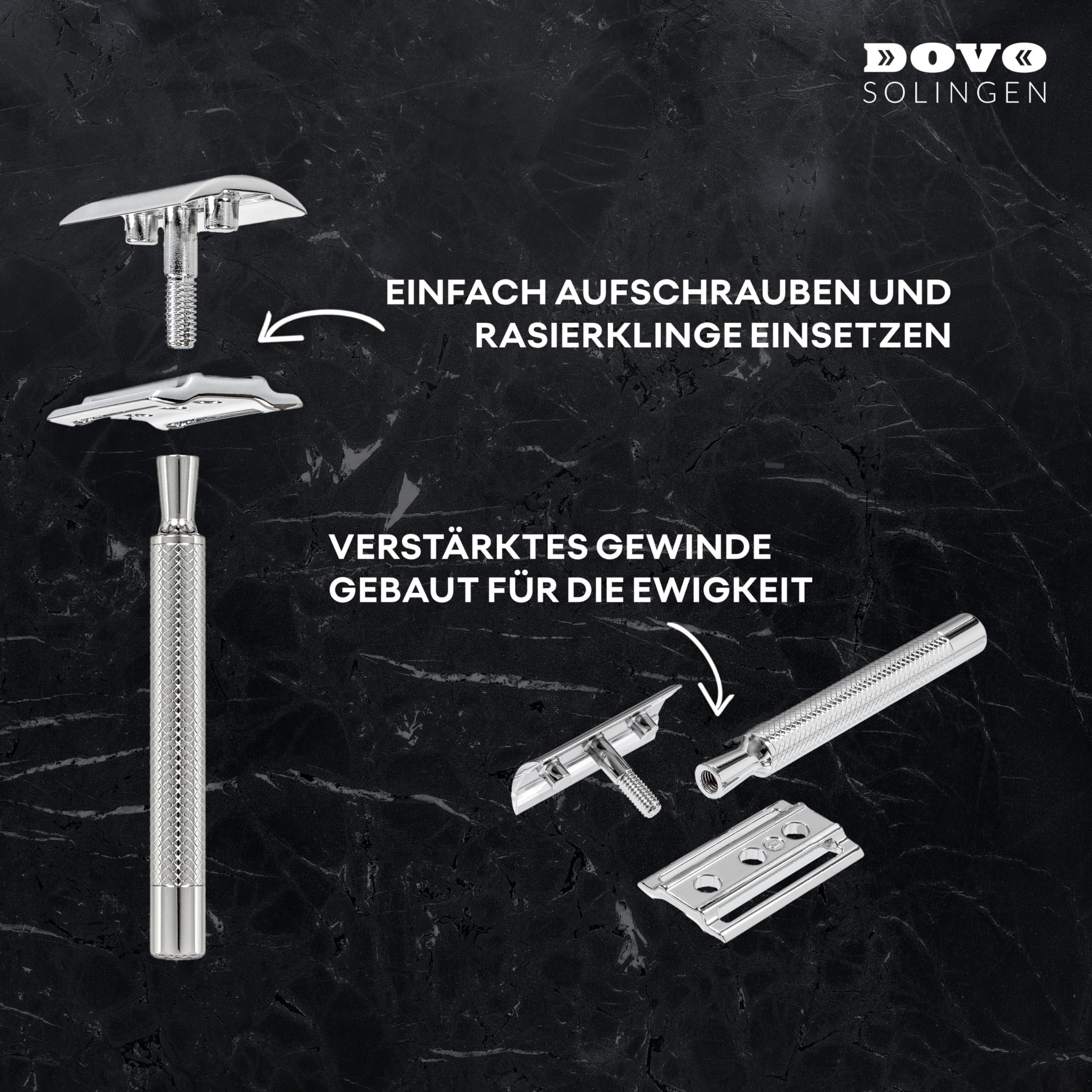 dovo-primo-rasierhobel-feines-muster-chrome-3 image 2