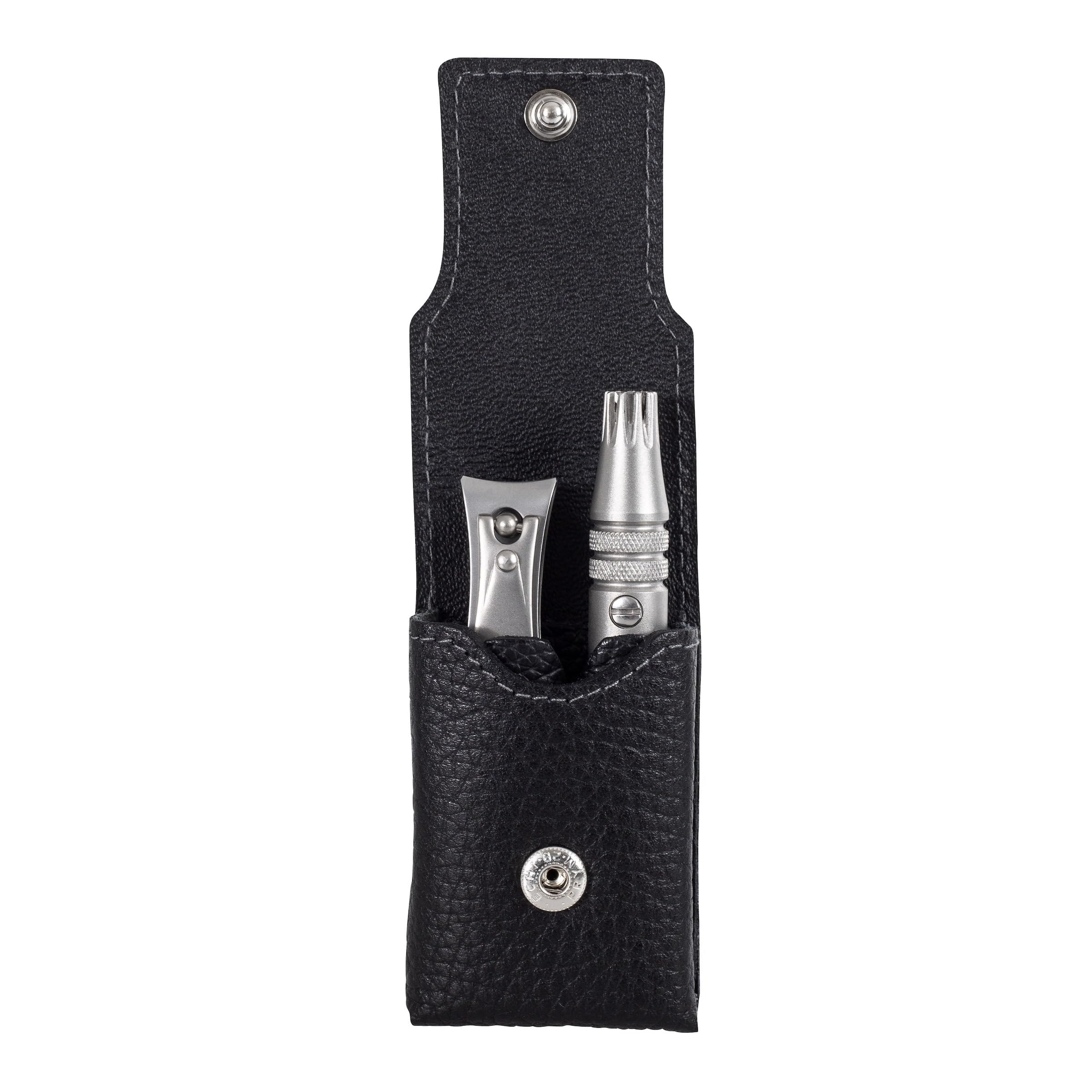 dovo-set-1-luxus-pflegeset-nagelknipser-klipette-im-lederetui image 1