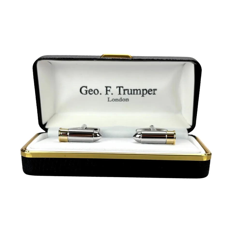 geo-trumper-two-tone-bullet-manschettenkn-pfe-chrom-gold image 1