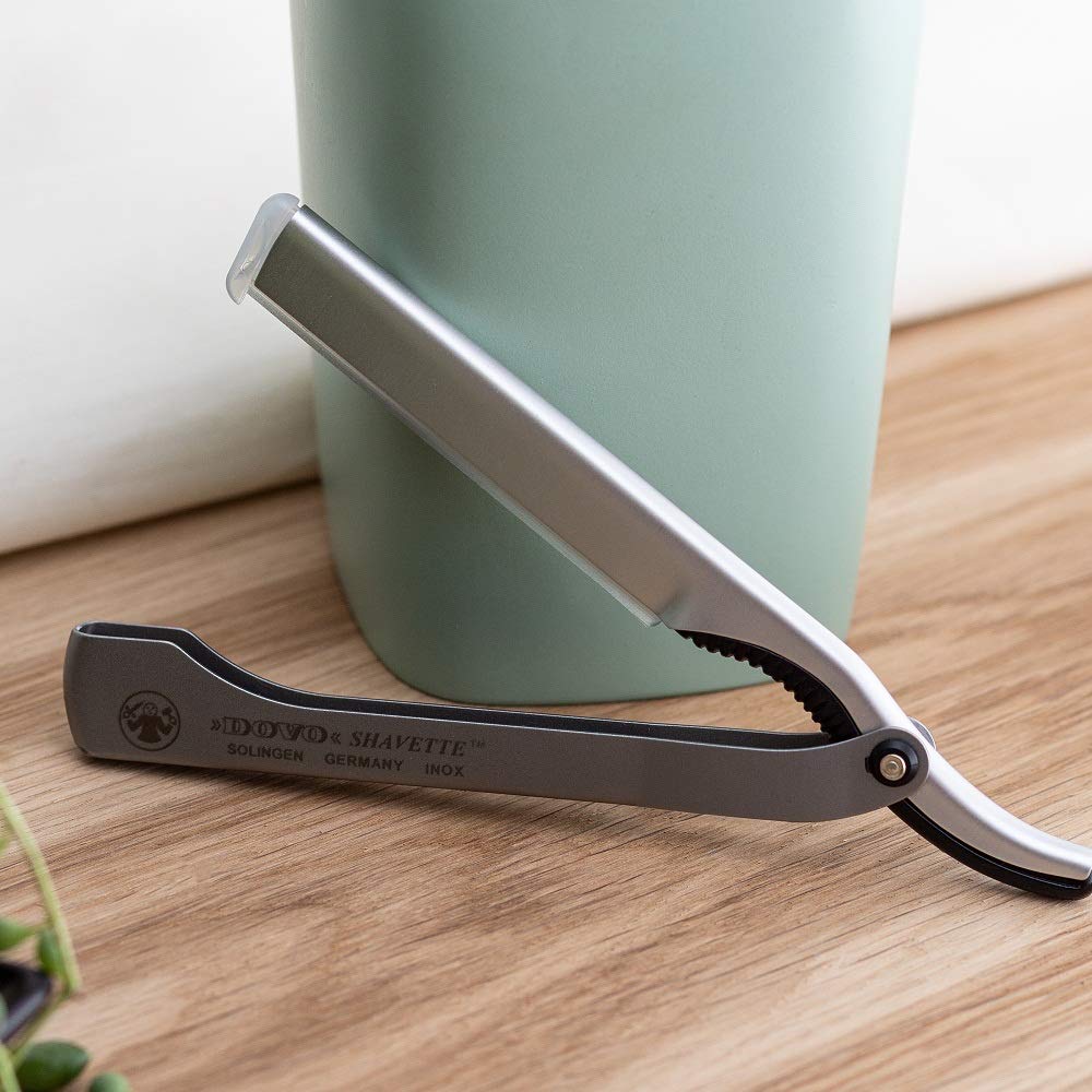 dovo-silber-shavette-rasiermesser-satin-finish-aluminium-klingentr-ger image 6