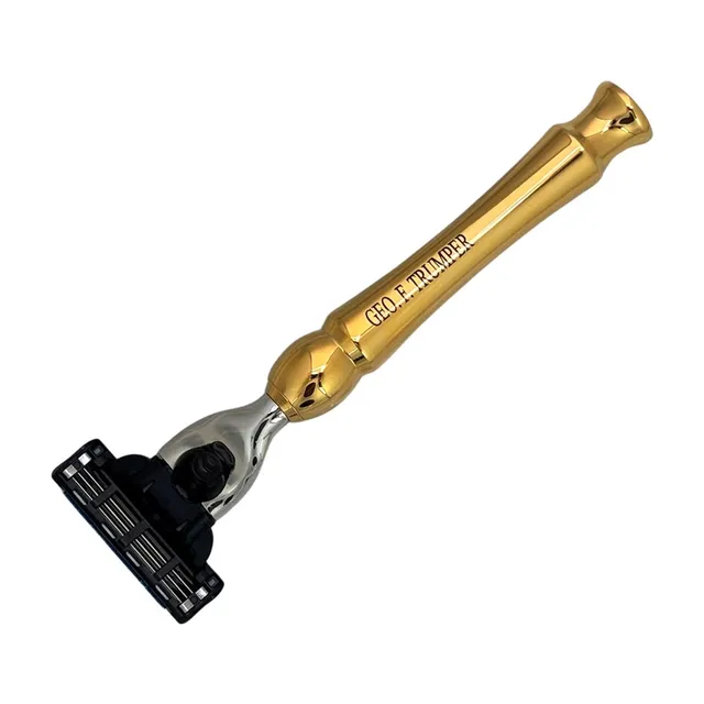 geo-trumper-gold-plated-mach3-rasierer-vergoldet image 1