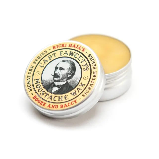 captain-fawcett-booze-baccy-moustache-wax-schnurrbartwachs image 1
