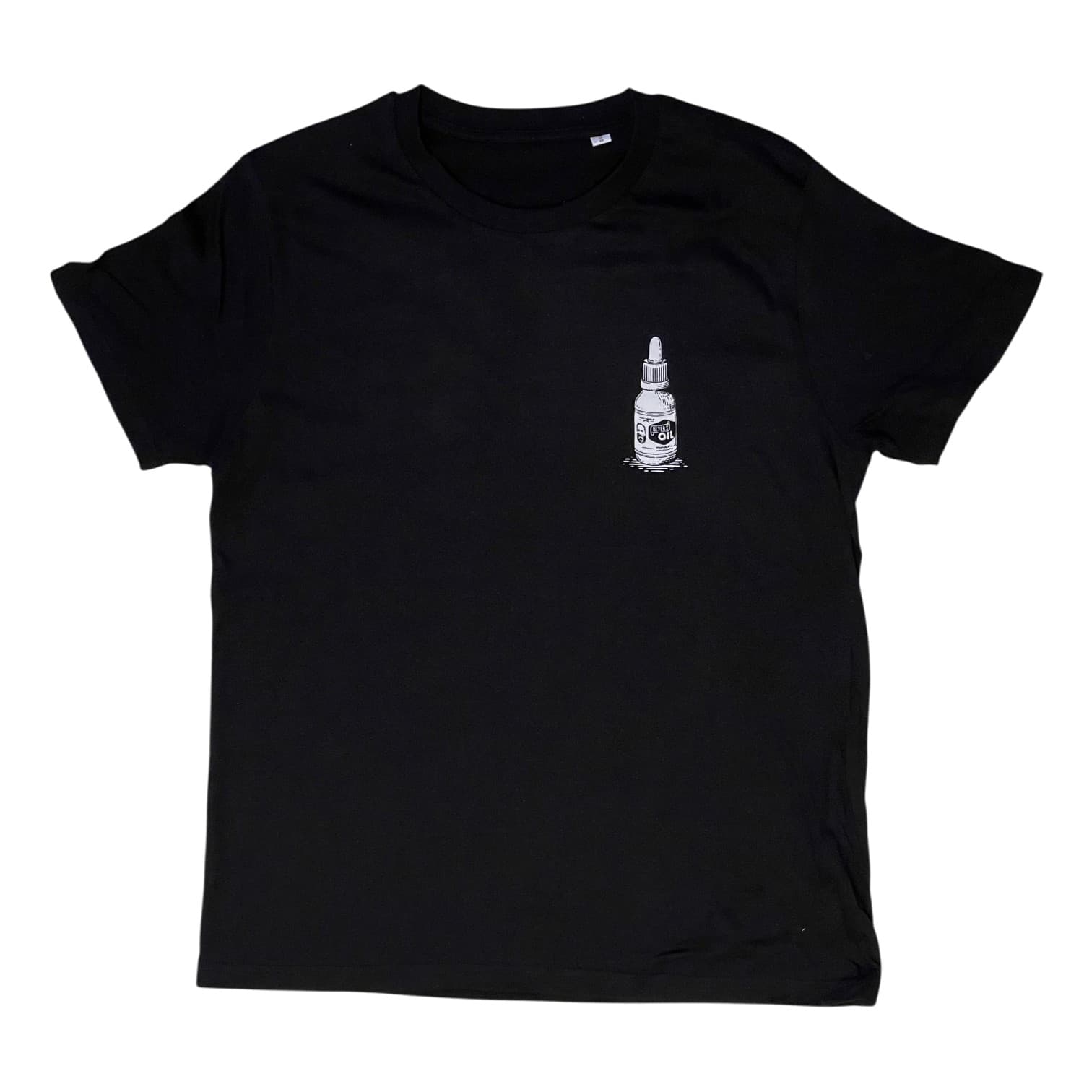 beyer-s-oil-t-shirt-bottle-black-100-bio-baumwolle image 1