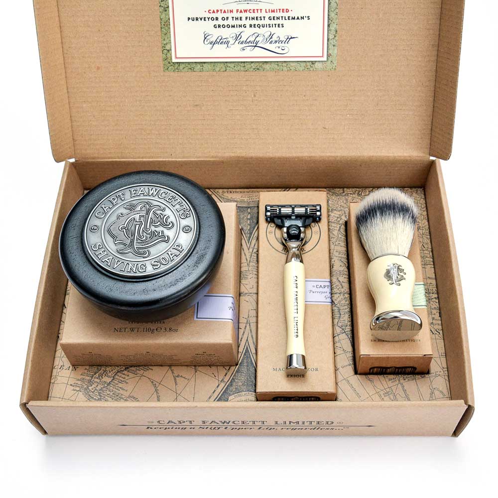 captain-fawcett-rasierset-safety-razor-rasierpinsel-rasierseife image 2