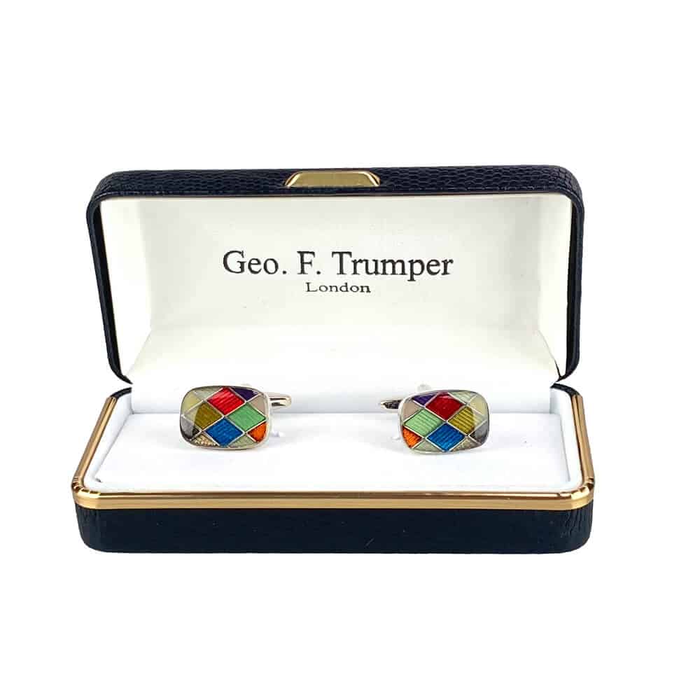 geo-trumper-rectangle-harlequin-cufflinks-manschettenkn-pfe image 1