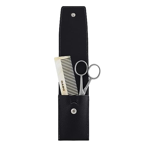 dovo-set-2-bartscheren-und-hornkamm-set-im-lederetui image 7