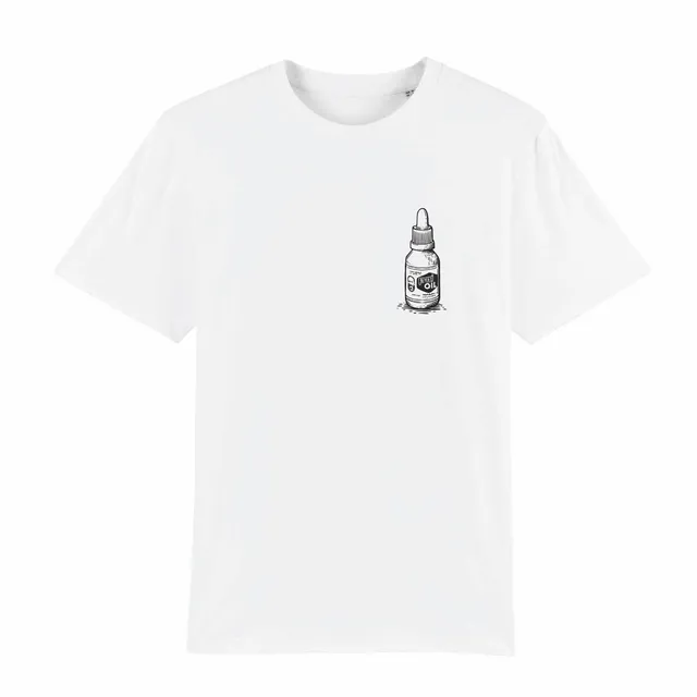 beyer-s-oil-t-shirt-bottle-weiss-bio-baumwolle image 1