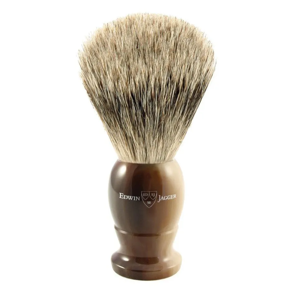 edwin-jagger-1ej872-rasierpinsel-bester-dachs-mittel-imitation-light-horn image 1