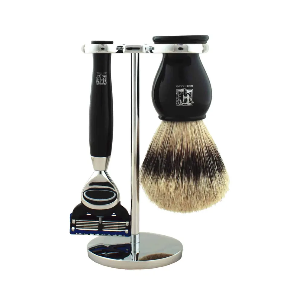geo-f-trumper-black-pb-rasierset-st-nder-mit-pinsel-und-rasierer image 1