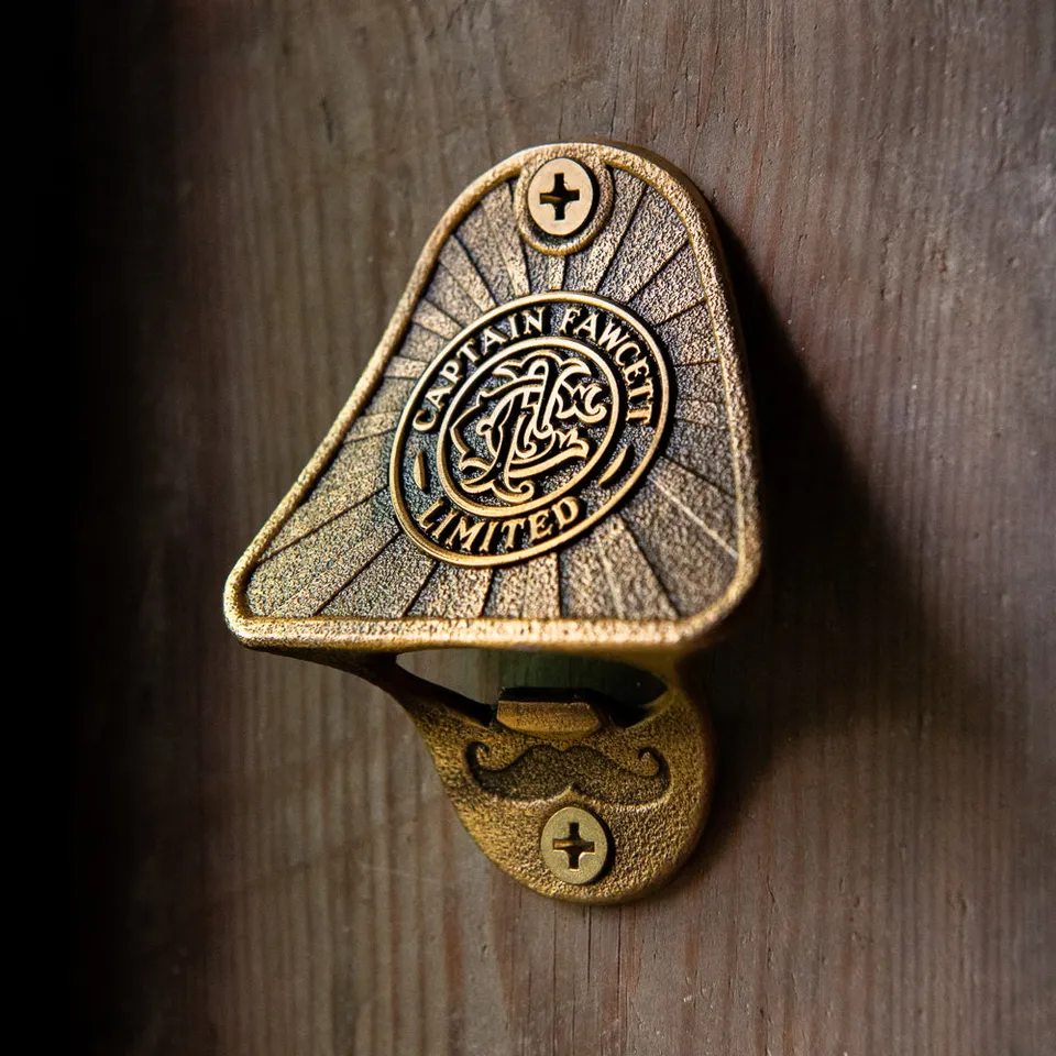captain-fawcett-wall-mounted-bottle-opener-messing image 1
