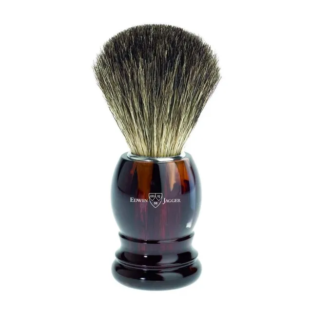 edwin-jagger-rasierpinsel-best-black-badger-schildplatt image 1
