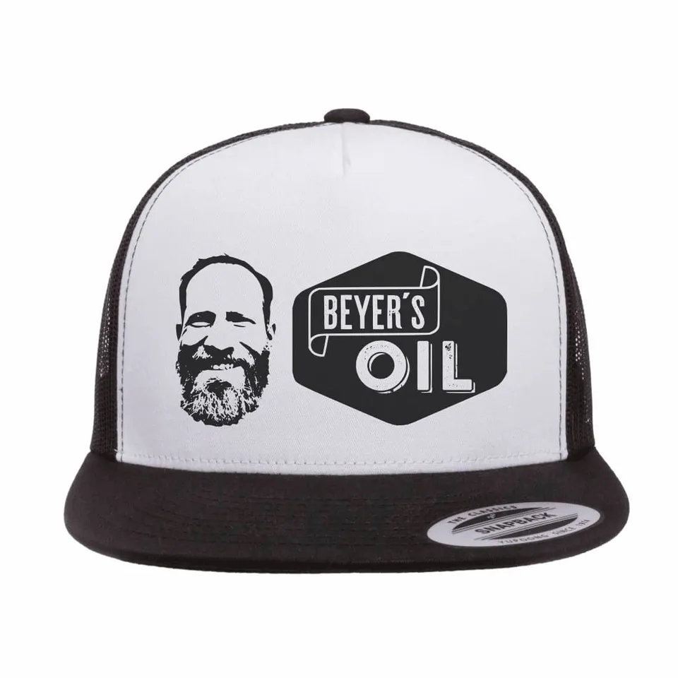 beyer-s-oil-trucker-cap-snapback-schwarz-mit-logo image 1