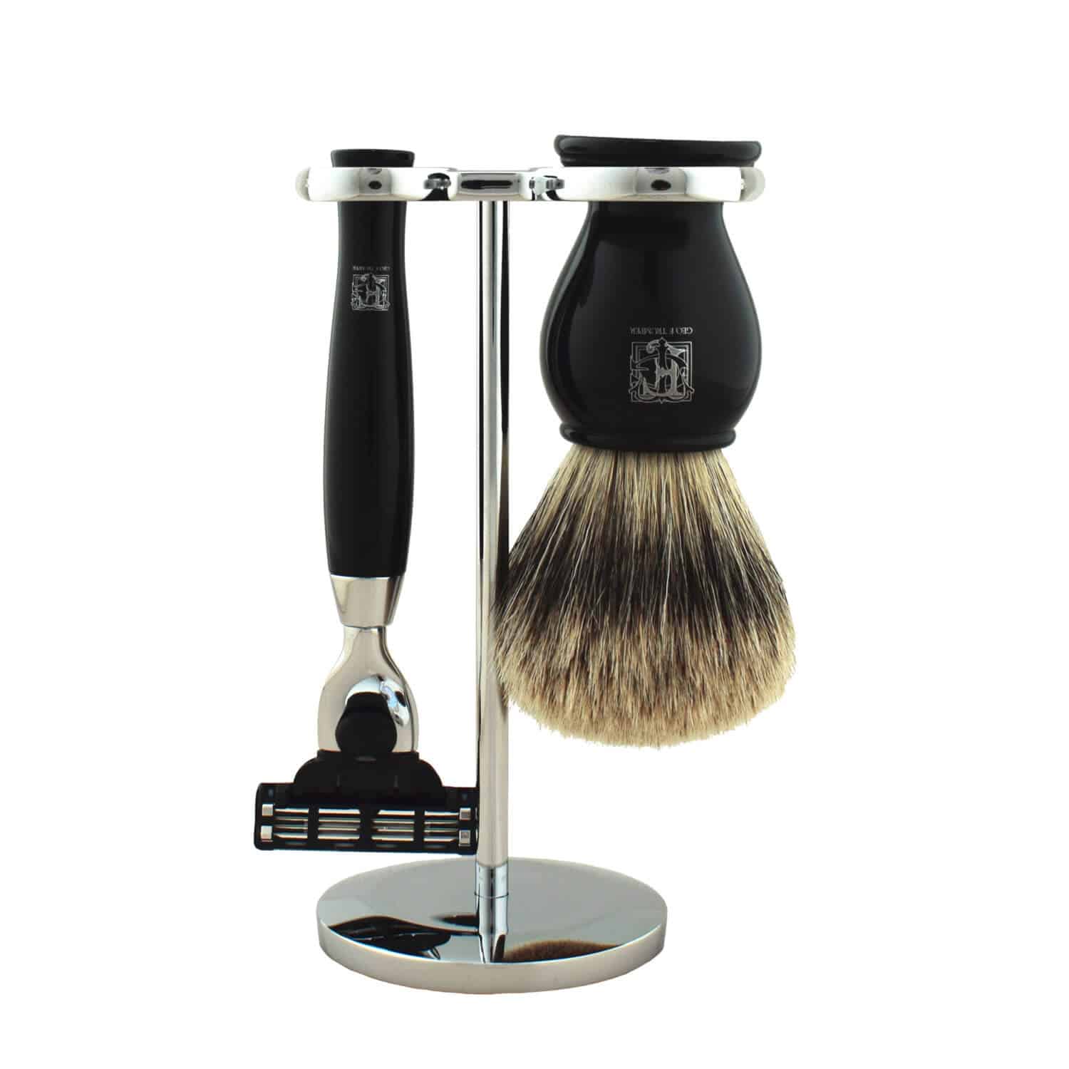 geo-f-trumper-black-pb-rasierset-st-nder-mit-pinsel-und-rasierer image 2