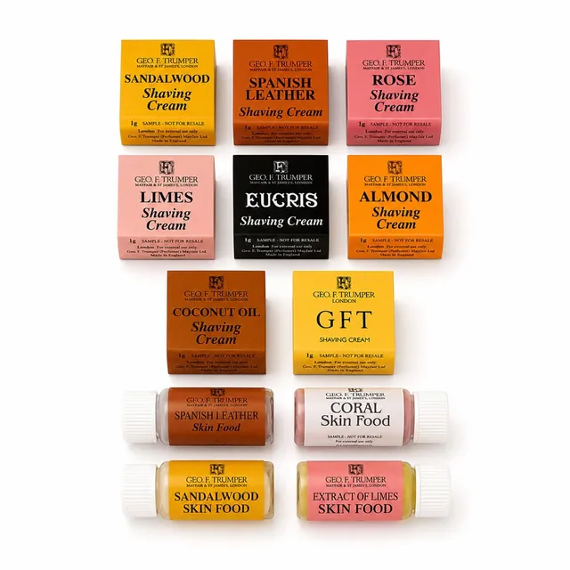 geo-f-trumper-rasur-sample-pack-8-cremes-4-skin-foods image 1